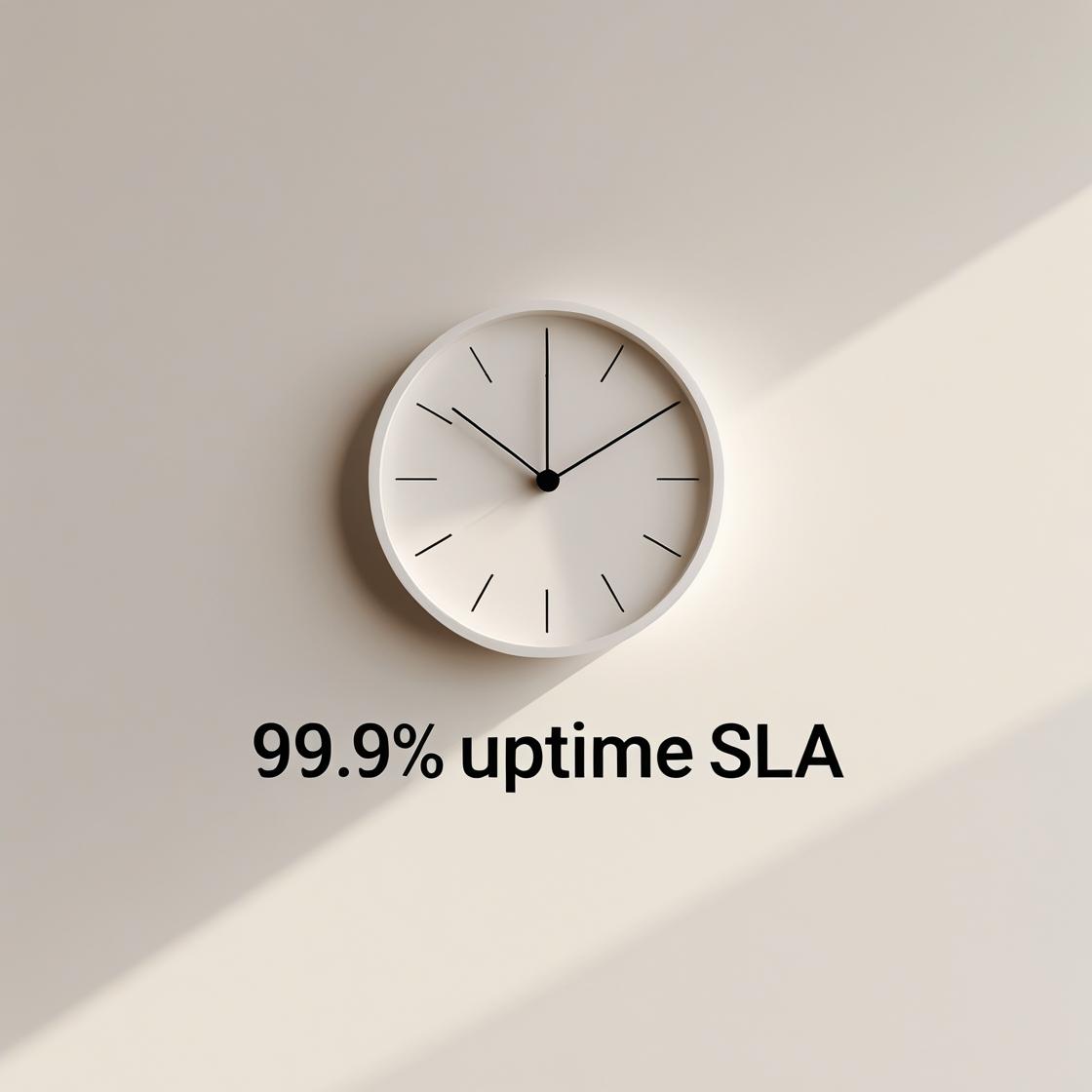 99.9% uptime SLA